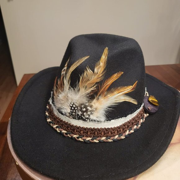 Vince Camuto Felted Custom Designed Cowgirl/Cowboy Western Hat - Picture 3 of 8